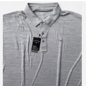 Callaway Nwt Polo Shirt Opti-Dri Golf Tradewinds Heather Gray Shirt 1X